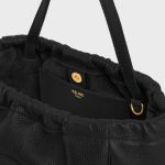 SMALL CABAS DRAWSTRING CUIR TRIOMPHE IN GRAINED CALFSKIN BLACK - Image 4