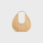 celine classic panier HOBO BAG IN Raffia and Calfskin - Image 2