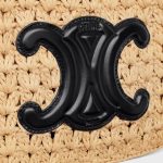 celine classic panier HOBO BAG IN Raffia and Calfskin - Image 3