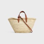 TEEN CELINE CLASSIC PANIER in Palm leaves and Calfskin - Image 2