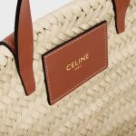 TEEN CELINE CLASSIC PANIER in Palm leaves and Calfskin - Image 3