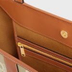 MEDIUM CABAS IN TRIOMPHE CANVAS AND CALFSKIN GREGE - Image 4
