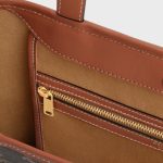 SMALL CABAS IN TRIOMPHE CANVAS AND CALFSKIN TAN - Image 4