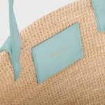 TEEN SUPPLE CELINE CLASSIC PANIER in Raffia and calfskin - Image 2