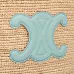 TEEN SUPPLE CELINE CLASSIC PANIER in Raffia and calfskin - Image 3