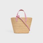 TEEN SUPPLE CELINE CLASSIC PANIER IN Raffia and calfskin - Image 6