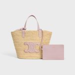 TEEN SUPPLE CELINE CLASSIC PANIER IN Raffia and calfskin - Image 5