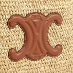 SMALL CABAS THAIS IN Raffia and calfskin - Image 3