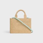 SMALL CABAS THAIS IN Raffia and calfskin - Image 2