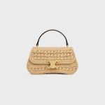 TEEN CELINE LOLA IN RAFFIA EFFECT TEXTILE