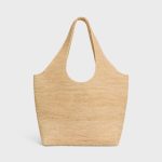 Celine Classic Panier Shopper Cabas IN RAFFIA AND CALFSKIN - Image 5