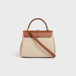 SMALL 16 BAG IN TEXTILE AND NATURAL CALFSKIN NATURAL / TAN - Image 3