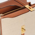 SMALL 16 BAG IN TEXTILE AND NATURAL CALFSKIN NATURAL / TAN - Image 4