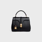 SMALL 16 BAG IN SATINATED CALFSKIN BLACK