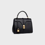 SMALL 16 BAG IN SATINATED CALFSKIN BLACK - Image 2