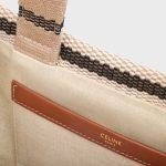 small cabas thais in STRIPED TEXTILE WITH TRIOMPHE - Image 2