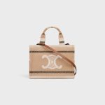 small cabas thais in STRIPED TEXTILE WITH TRIOMPHE - Image 4