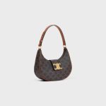 MEDIUM AVA TRIOMPHE BAG IN TRIOMPHE CANVAS AND CALFSKIN TAN - Image 2