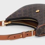 MEDIUM AVA TRIOMPHE BAG IN TRIOMPHE CANVAS AND CALFSKIN TAN - Image 4