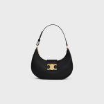 MEDIUM AVA TRIOMPHE BAG IN SMOOTH CALFSKIN BLACK