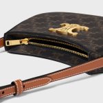 MEDIUM TILLY BAG IN TRIOMPHE CANVAS AND CALFSKIN TAN - Image 4