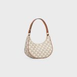 AVA BAG IN TRIOMPHE CANVAS AND CALFSKIN WHITE - Image 2