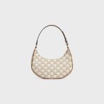 AVA BAG IN TRIOMPHE CANVAS AND CALFSKIN WHITE - Image 3