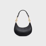 MEDIUM AVA STRAP BAG IN SMOOTH CALFSKIN BLACK