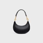 MEDIUM AVA STRAP BAG IN SMOOTH CALFSKIN BLACK - Image 3