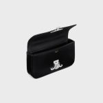CHAIN SHOULDER BAG CLAUDE IN SHINY CALFSKIN BLACK - Image 4