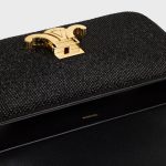 CHAIN SHOULDER BAG CLAUDE IN SUEDE CALFSKIN WITH STRASS BLACK - Image 4