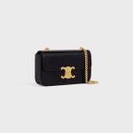 CHAIN SHOULDER BAG CLAUDE IN LIZARD BLACK - Image 2