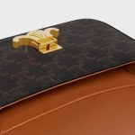 SHOULDER BAG CLAUDE IN TRIOMPHE CANVAS AND CALFSKIN TAN - Image 4