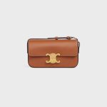 SHOULDER BAG CLAUDE IN NATURAL CALFSKIN TAN