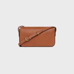 SHOULDER BAG CLAUDE IN NATURAL CALFSKIN TAN - Image 3
