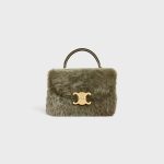 CELINE TEEN NINO BAG IN SHEARLING AND SUEDE CALFSKIN