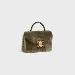 CELINE TEEN NINO BAG IN SHEARLING AND SUEDE CALFSKIN - Image 5