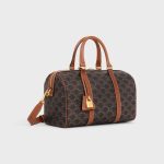 CELINE Large Boston IN Triomphe Canvas and calfskin - Image 3