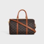 CELINE Large Boston IN Triomphe Canvas and calfskin - Image 4