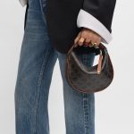 CELINE Teen Celine Lulu IN TRIOMPHE CANVAS AND CALFSKIN - Image 4