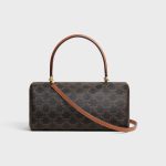 CELINE CYLINDER BAG IN Triomphe canvas and calfskin - Image 3