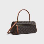 CELINE CYLINDER BAG IN Triomphe canvas and calfskin - Image 4