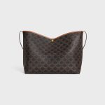 CELINE SOFT SHOPPER BAG IN Triomphe Canvas and Calfskin