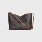 CELINE SOFT SHOPPER BAG IN Triomphe Canvas and Calfskin - Image 3