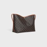 CELINE SOFT SHOPPER BAG IN Triomphe Canvas and Calfskin - Image 5