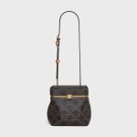 CELINE SMALL TRIOMPHE FRAME IN TRIOMPHE CANVAS AND NATURAL CALFSKIN - Image 2