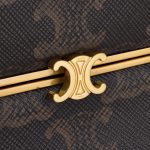 CELINE SMALL TRIOMPHE FRAME IN TRIOMPHE CANVAS AND NATURAL CALFSKIN - Image 3