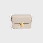 CLASSIQUE TRIOMPHE BAG IN SHINY CALFSKIN LIGHT STONE