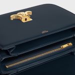 CLASSIQUE TRIOMPHE BAG IN SHINY CALFSKIN NAVY BLUE - Image 4