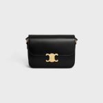 CLASSIQUE TRIOMPHE BAG IN SHINY CALFSKIN BLACK